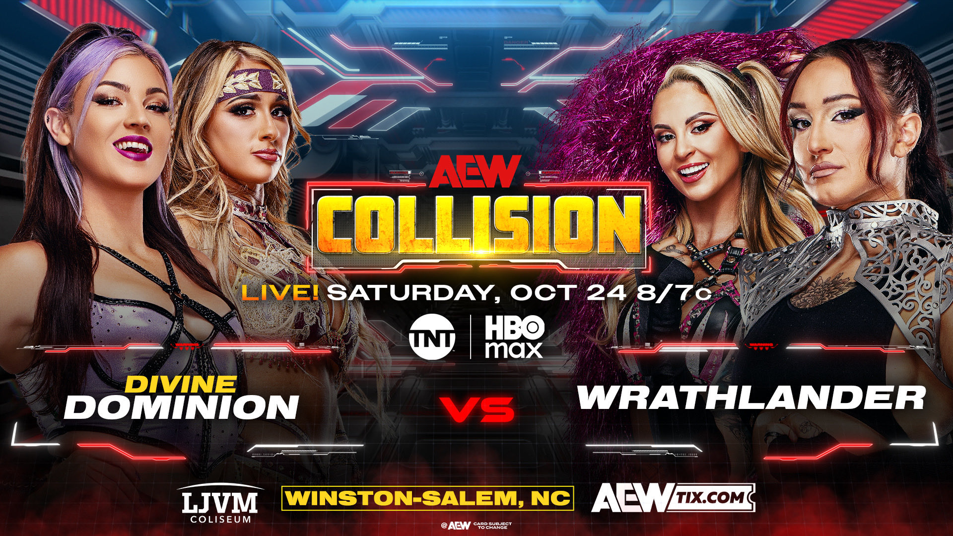 AEW Collision 10/24: Divine Dominion vs Wrathlander Added as Women's Tag Team Grudge Match
