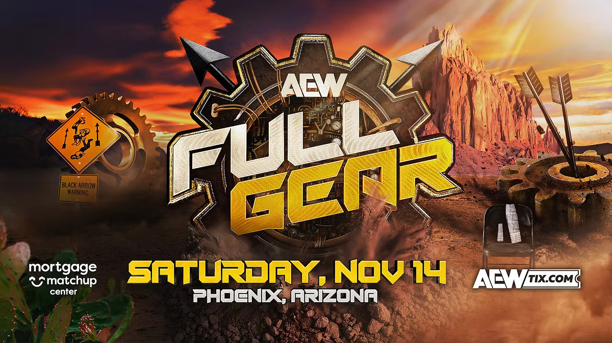 AEW Updates Full Gear 2026 Poster With Tribute To Pac: Black Arrows And His Empty Chair