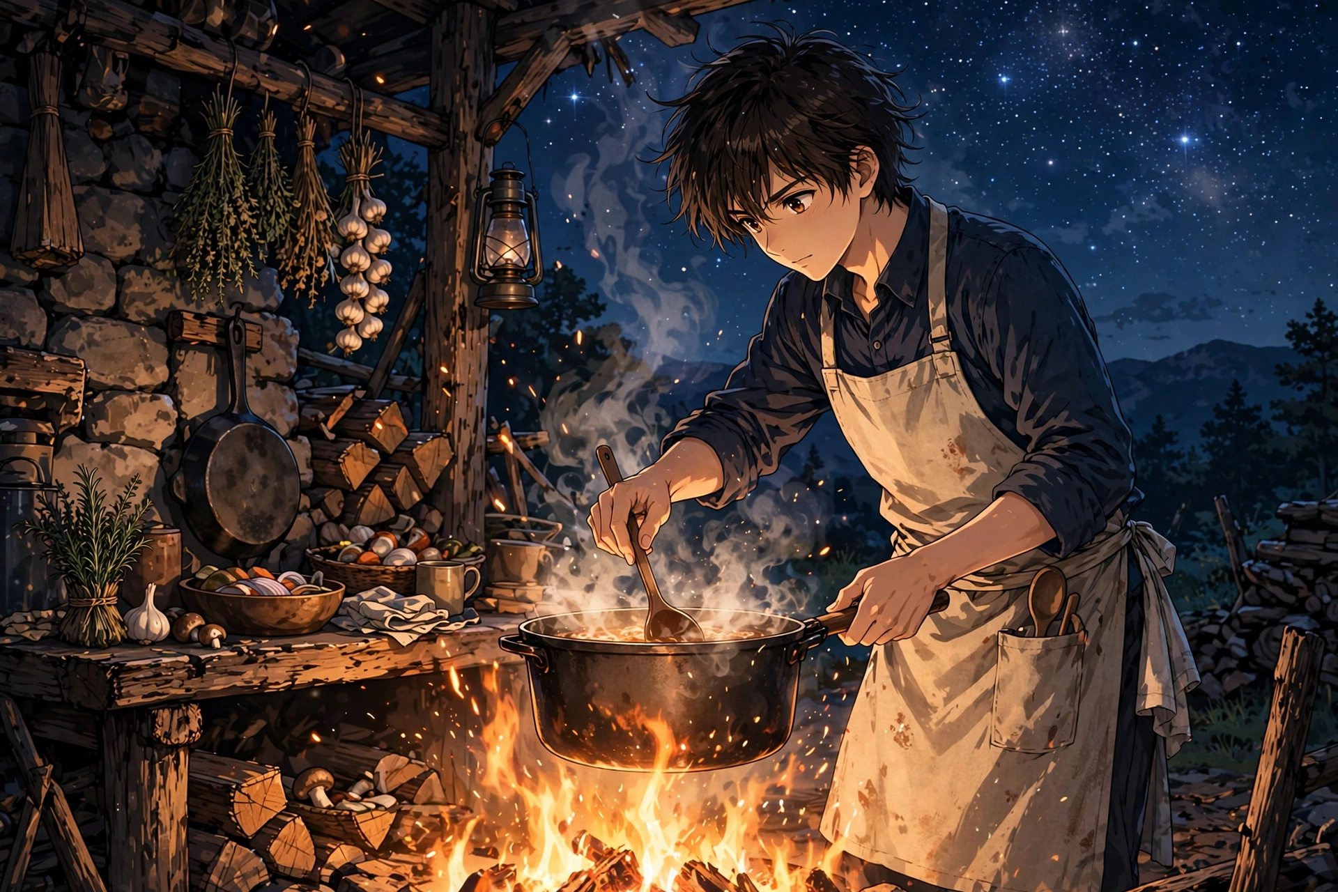 Ahn Hyo Seop's 'Final Table' Premieres Tonight: Kang Han Cooks A Heartfelt Meal Over A Campfire