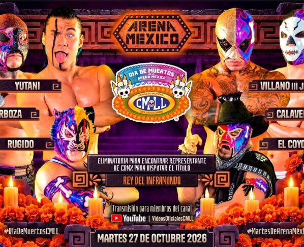 CMLL Día De Muertos Results (10/27/2026): Esfinge Wins Mexican Heavyweight Title, Calavera Jr. I Reaches Rey del Inframundo Final