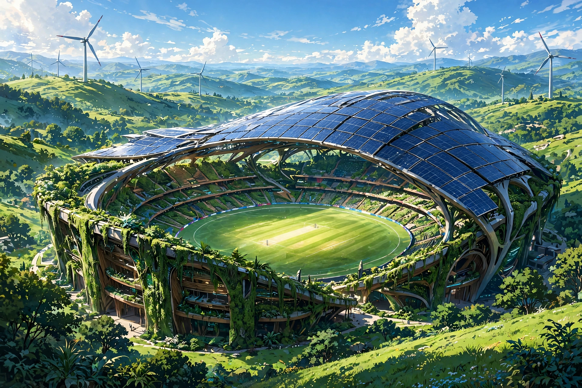 Futuristic eco cricket ground in Spain eyes a future Test match