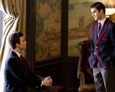 Glee Reunion: Chris Colfer Surprises Darren Criss Onstage for "Baby It's Cold Outside" Duet in London