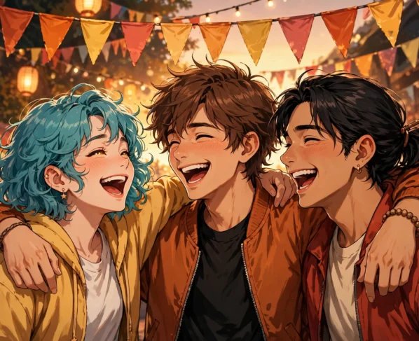 Happy Anding poster with Kang Hoon, Cho Hyun Chul and Kim Jung Jin