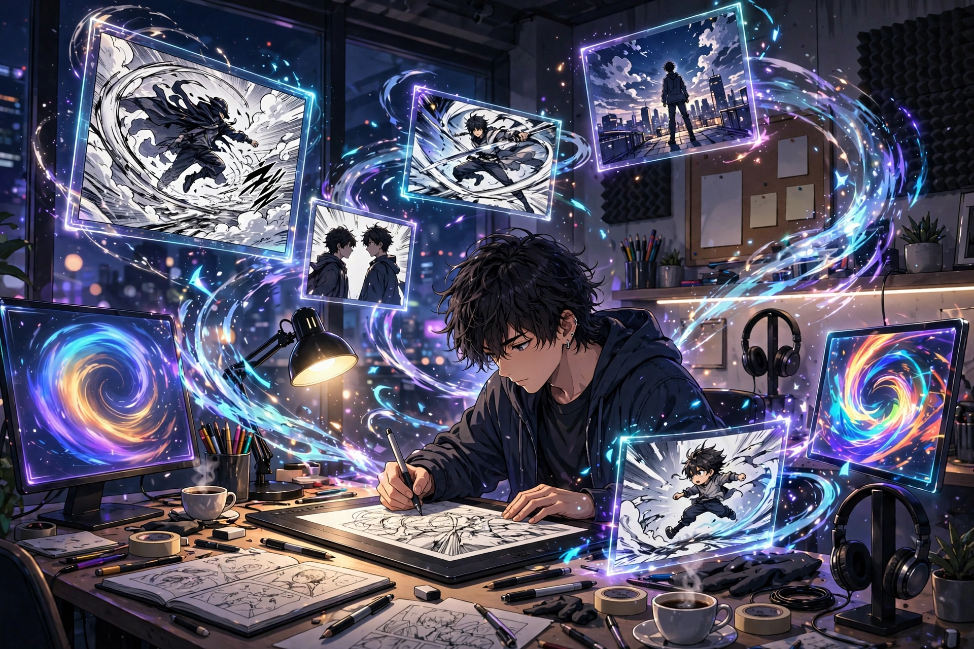 Independent comic creators illustration
