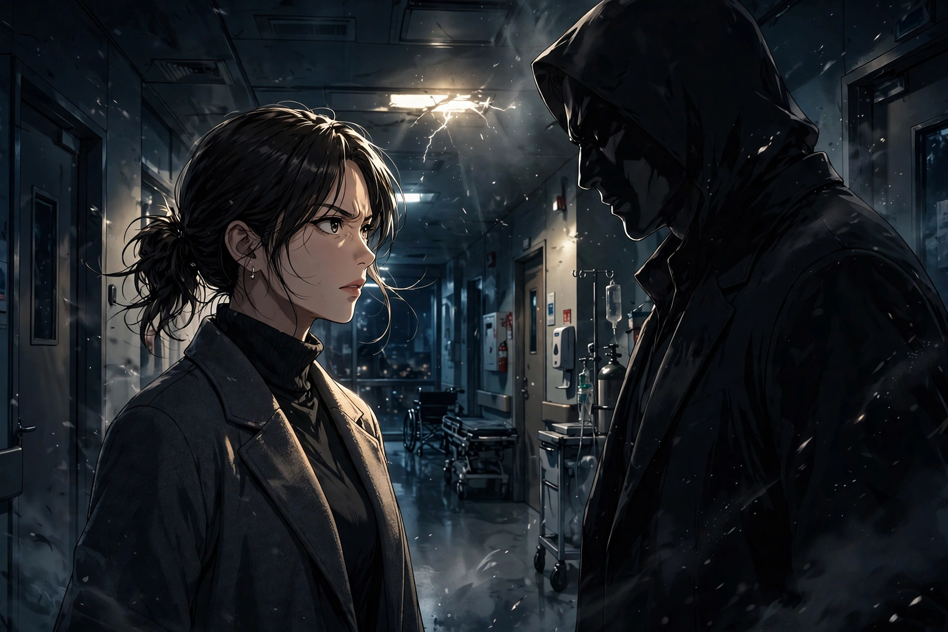 Kim Ji Won confronts Jang Seung Jo's disturbing past in tense new Doctor X preview — anime-style illustration