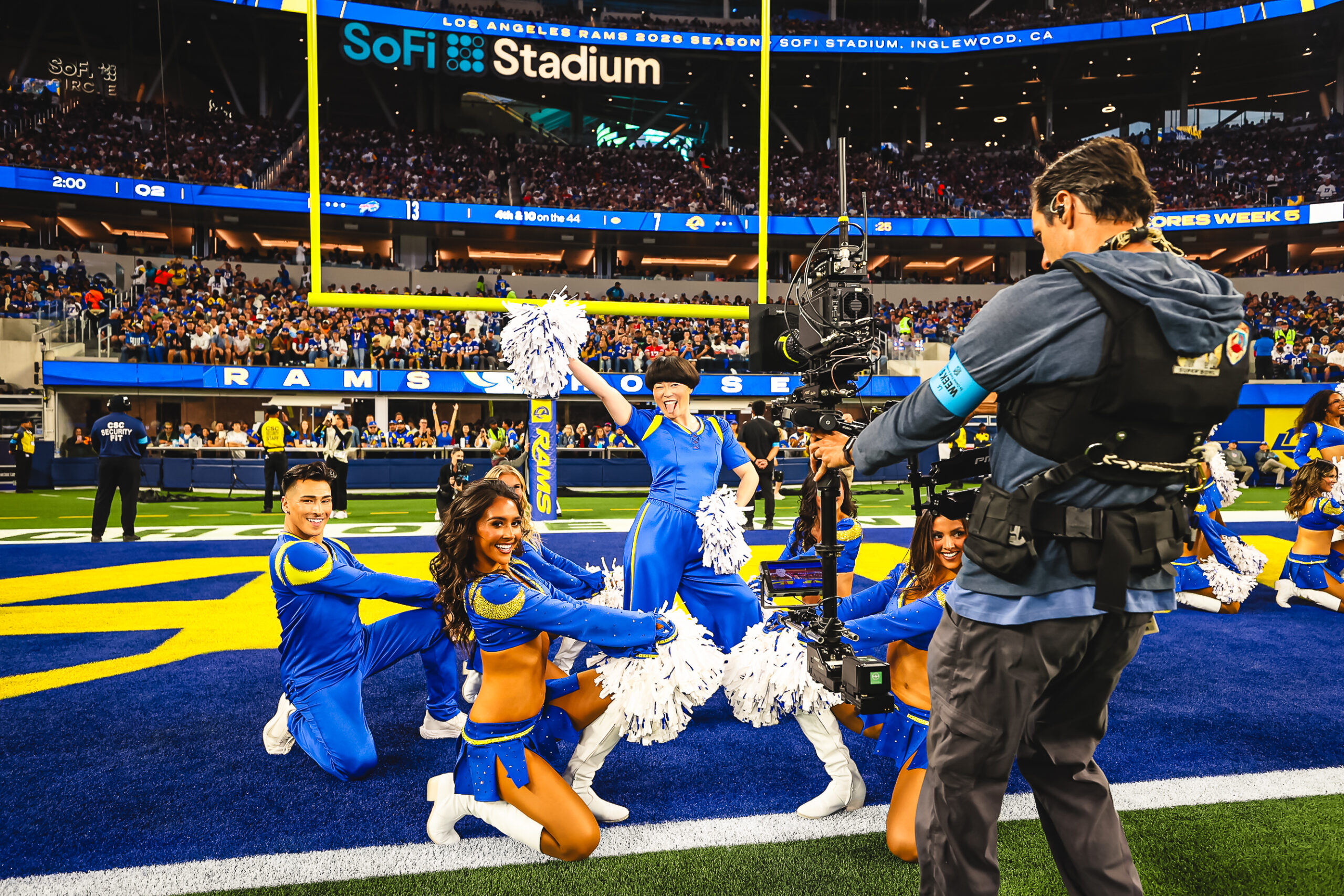 NFL Launches Celebrity Guest Cheerleaders Program With Atsuko Okatsuka's Viral Rams Performance