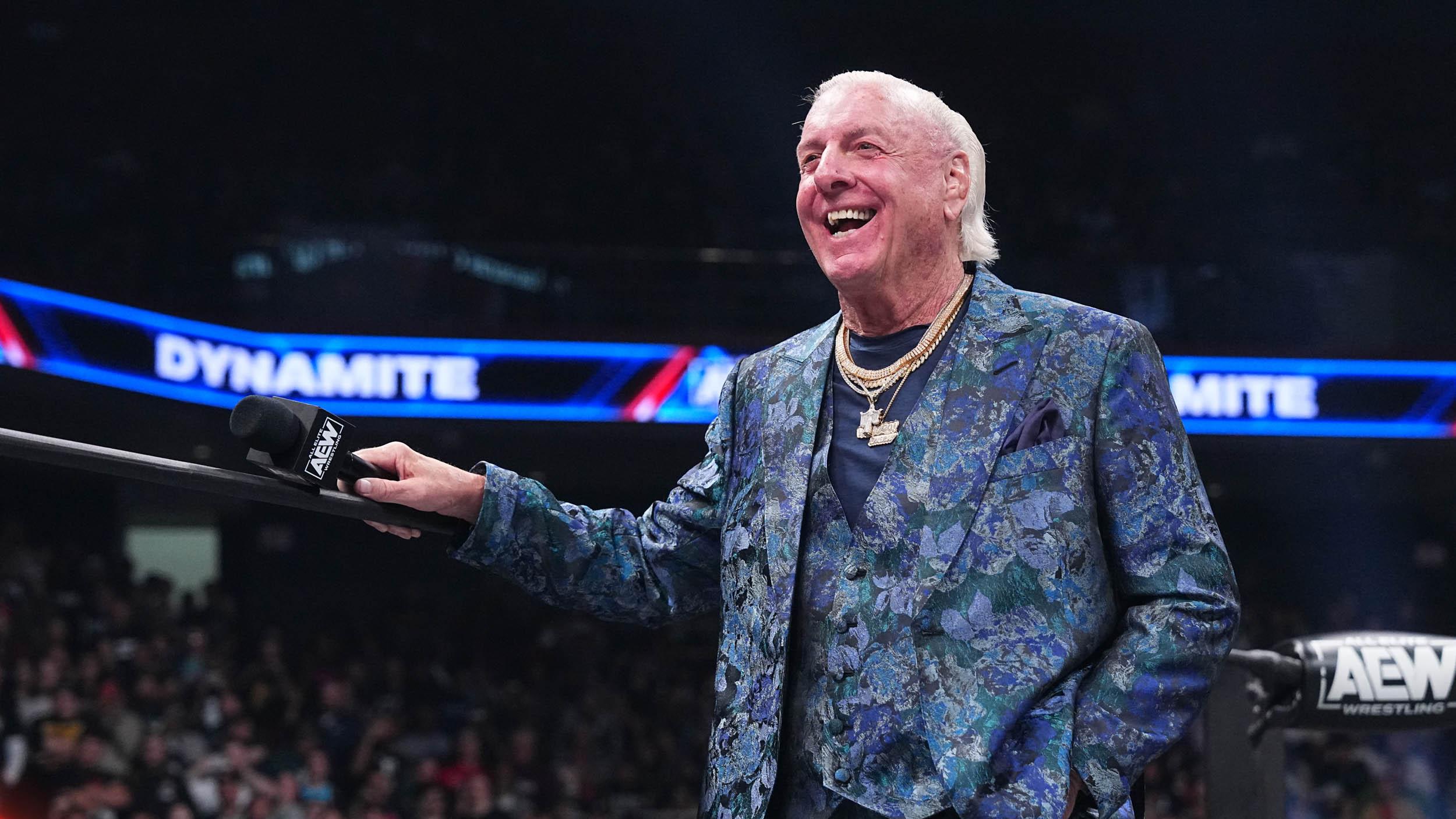 Ric Flair Hospitalized After Fall Outside Tampa Restaurant, TMZ Reports