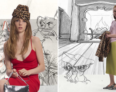 Sadie Sink and Maya Hawke Star in Hand-Drawn Prada Holiday Campaign by Disney Legend John Pomeroy