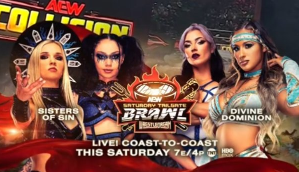 Sisters Of Sin vs Divine Dominion Added to AEW WrestleDream Tailgate Brawl