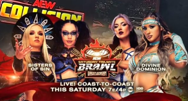 Sisters Of Sin vs Divine Dominion Added to AEW WrestleDream Tailgate Brawl