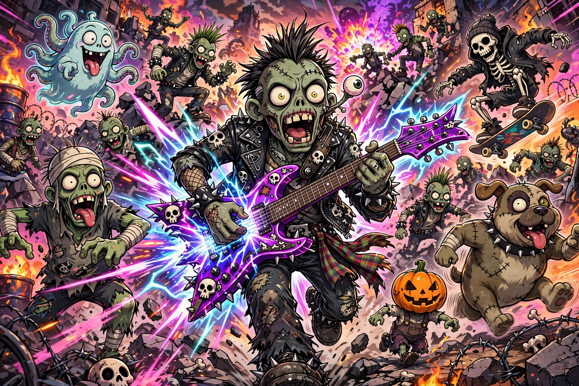 Stupid Never Dies Is a Pop-Punk Action Game Where the World's Weakest Zombie Attacks, Attacks