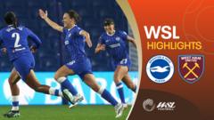 Symonds Scores Screamer as Brighton Beat West Ham 3-0 in Women's Super League