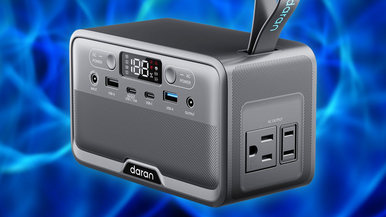 TSA-Compliant Daran 89.6Wh 100W LiFePO4 Power Station Drops to Just $49.99