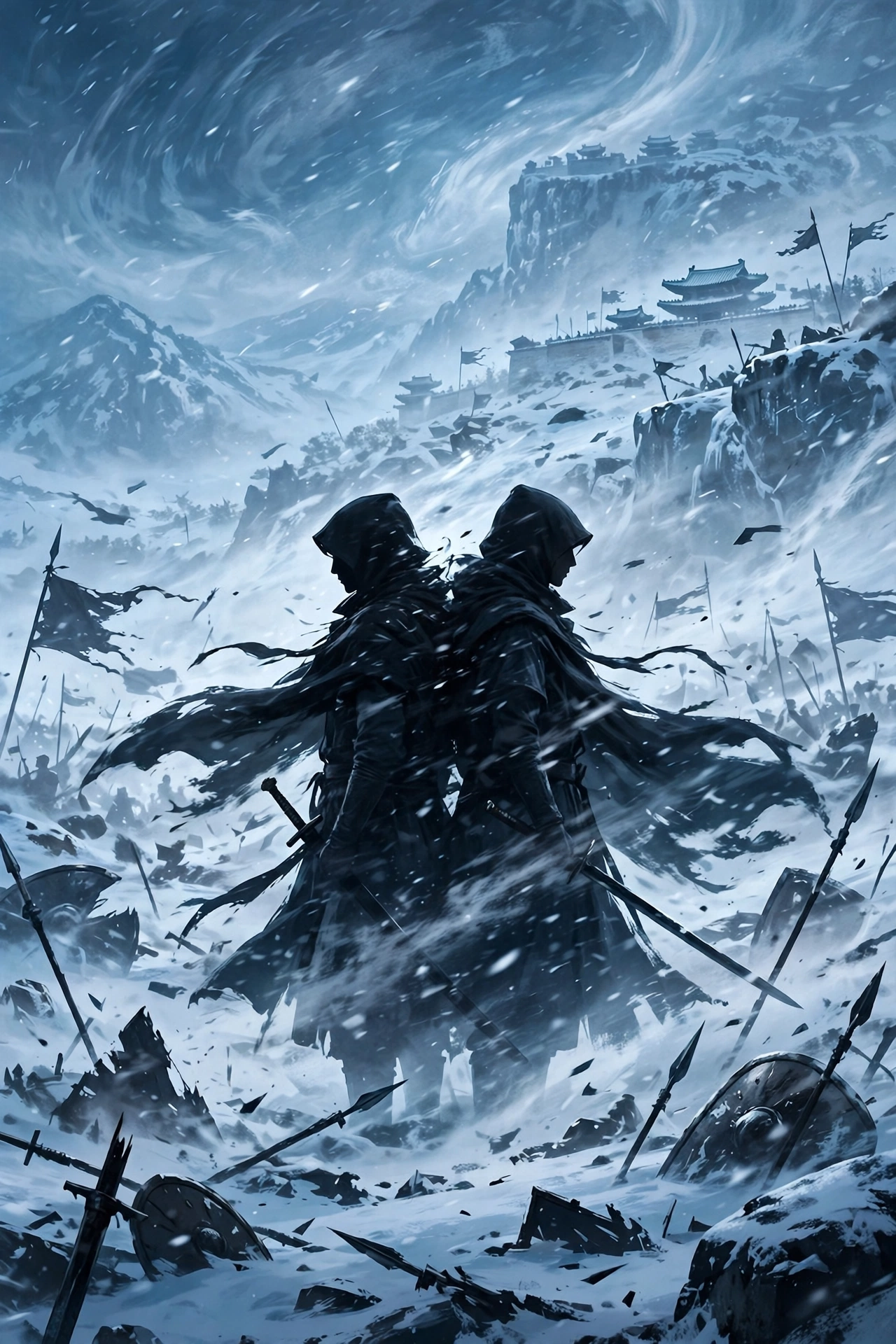 White Blast Parody Posters Snowstorm Drama