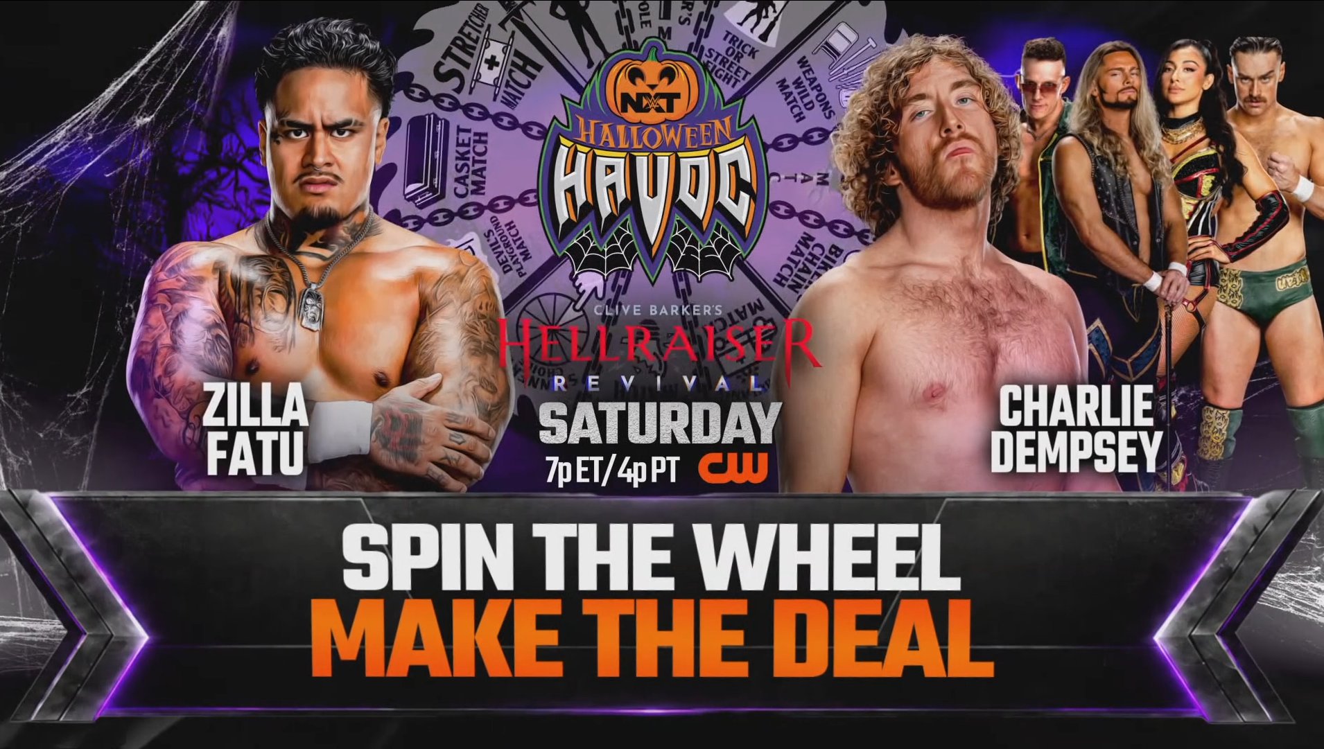 Zilla Fatu vs. Charlie Dempsey Made Official for NXT Halloween Havoc as Spin the Wheel Match